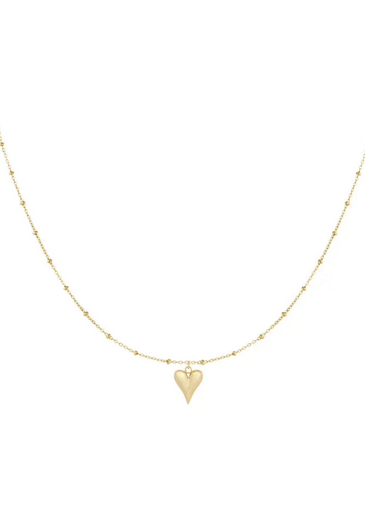 KETTING MET HARTJE - GOUD