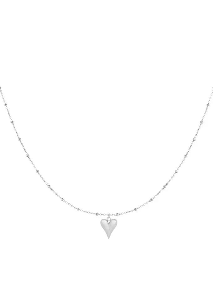 KETTING MET HARTJE - ZILVER