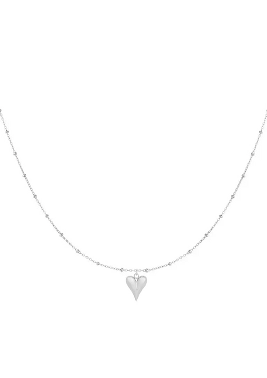 KETTING MET HARTJE - ZILVER