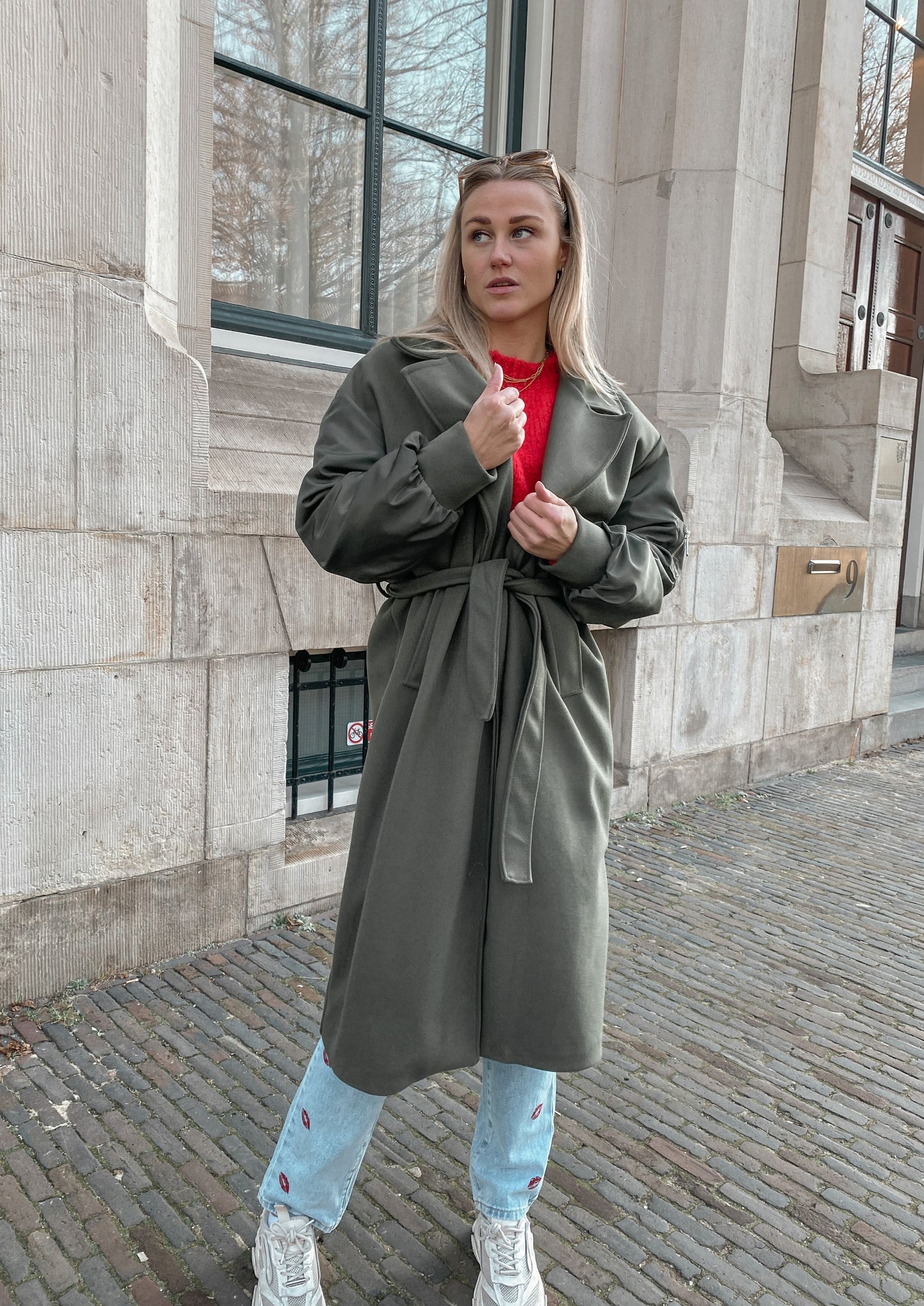 'STOP AND STARE' COAT - GREEN