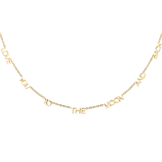 'LOVE YOU TO THE MOON AND BACK' CHAIN